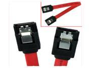 HQmade Internal Data SATA Cable W Latch For Interconnect M M Red 5.5
