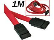 HQmade 3.28ft SATA II Cable Serial ATA Cable For Hard Drive HDD Red