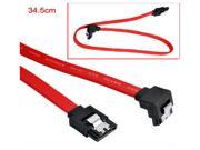 HQmade SATA Cable Right Angle with Latch Lock For Hard drive HDD Red
