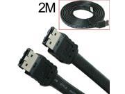 HQmade eSATA to eSATA Cable Male to Male Interconnect Data Cable External Serial ATA For Portable Hard Driver 6.6ft 2.0M