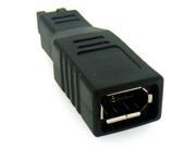 HQmade FireWire 800 to 400 Connector 9 pin to 6 pin Male to Female IEE1394a 1394b Adapter convertor Black