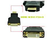 HQmade DVI 24 5 Female to HDMI Male Dual Link Connector Convertor Video DVI I Adapter