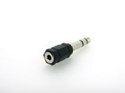 HQmade 6.5mm To 3.5mm Stereo Plug Aux Male to Female Audio Adapter Jack