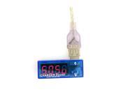 HQmade USB Charger Doctor Voltage Current Meter Battery Tester Power Detector Blue