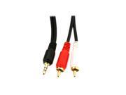 HQmade Q304 10ft 3.5mm Cable Aux Stereo Jack Audio Cable to 2x RCA Male 3M