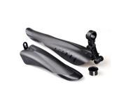 Cycling Mountain Bike Front Rear Plastic Black Mudguard Bicycle Fender