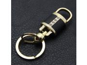 Metal Crystal Car Keychain Key Chain Business Key Ring Buckle Woman Man Gift Gold Color