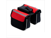 Outdoor Mountain Bike Saddle Bag Bicycle Pouch Front Tube Cycling Frame Pannier Red Outdoor Mountain Bike Saddle Bag Bicycle Pouch Front Tube Cycling Frame Pannier Red
