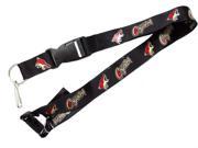 Phoenix Coyotes Clip Lanyard Keychain Id Ticket Holder NCAA Black