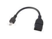 Micro 5 Pin Male to USB 2.0 Female Host OTG Adapter Cable for Galaxy Note 2 HTC