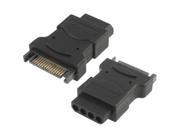 SATA 15 Pin Male to 4 Pin Female Aapter