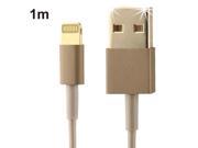 Gold Plating Lightning 8 Pin USB Sync Data Charging Cable for iPhone 5 5S 5C iPad mini mini 2 Retina iPad 4 iPod touch 5 Length 1m