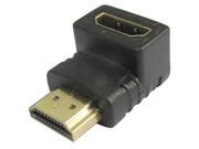 HDMI 19Pin Male to HDMI 19Pin Female 90 degree Angle Adaptor Gold Plated