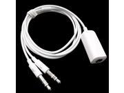3.5mm Female to 3.5mm Male Microphone Jack 3.5mm Male Earphone Jack Adapter Cable for Apple Computer Length 60cm