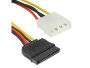4 Pin IDE to Serial ATA SATA Power Cable Adapter 15cm Material Al Mg