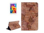World Map Pattern Flip Leather Case with Holder for Samsung Galaxy Tab 4 8.0 / T330, Random Delivery (Brown) World Map Pattern Flip Leather Case with Holder for Samsung Galaxy Tab 4 8.0 / T330, Random Delivery (Brown)