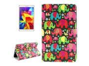 Elephant Pattern Horizontal Flip Leather Case with Card Slots & Holder & Bills Pocket for Samsung Galaxy Tab S 8.4 / T700 Elephant Pattern Horizontal Flip Leather Case with Card Slots & Holder & Bills Pocket for Samsung Galaxy Tab S 8.4 / T700