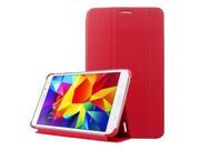2-folding Wave Texture Flip Leather Case with Holder & Sleep / Wake-up Function for Samsung Galaxy Tab 4 7.0 / SM-T230 (Red) 2-folding Wave Texture Flip Leather Case with Holder & Sleep / Wake-up Function for Samsung Galaxy Tab 4 7.0 / SM-T230 (Red)