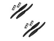 2 Pairs 5040 ABS Propeller Props CW CCW for Quadcopter QAV250 (Black)