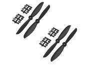2 Pairs 6045 ABS Propeller Props CW CCW for Quadcopter QAV250 (Black)