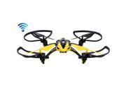 L6052W 4-Channel 360 Degree Flips 2.4GHz Radio Control Quadcopter with 6-axis Gyro / FPV Camera / WiFi (Yellow)