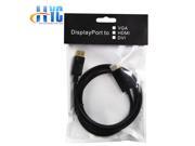 1.8M Display Port DP To HDMI Male AV Cable Adaptor HDTV LCD PC Laptop 1080P DisplayPort Latching Male Displayport to HDMI Cable
