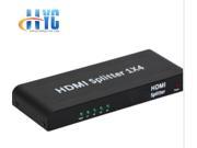 HDMI V1.4 4 Port Way HD 3D 1080P Distribution Amplifier Splitter 1x4 1 In 4 Out