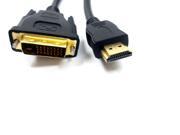 1.5 Meter HDMI to DVI Dual Link 24 5 Pin Standard Cable Cord Black HF