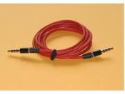 4 Feet 3.5mm 4 Pole Male to Male Record Car Aux Audio Cord Headphone Round Cable