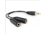 3.55mm 1 to 2 Audio Cable Headset Adapter for Headsets with Separate Headphone Microphone Plugs 3.5mm 4 Position to 2x 3 Position 3.5mm AV Cable 1 to 2 RCA
