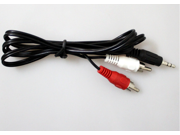 1.5 meters 3.5mm stereo audio speaker 2in1 computer audio cables