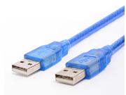 2015 New High Speed Blue USB 2.0 a Male to USB 2.0 Male Extension Cable 30cm 1ft Adatper Convertor