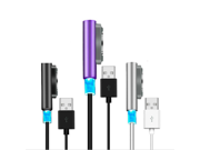 Magnetic Aluminum Metal LED USB Charger Cable For Sony Xperia Z1 Z2 Z3 Compact