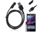 Aluminum LED Light Magnetic Charger Cable For Sony Xperia Z3 Z2 Z1 Xl39h Compact