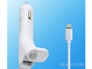 New Portable In Car Charger Adapter For iPad Mini iPod Nano iPhone 5 5s 5c