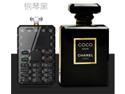 Aeku K8 Card Mobile Phone 6.0 mm Ultra Thin Pocket Mini Phone Qual Band Low Radiation Luxury and luxury Perfume bottle design Both built in 4GB TF card
