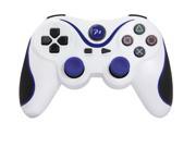 Wireless Bluetooth Dual Shock 3 6Axis Game Controller Gampad for Sony PS3 Playstation 3 white blue