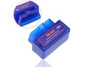 iKKEGOL Mini ELM327 Bluetooth OBD2 II V1.5 Car Auto Diagnostic Torque Andriod Scanner Blue