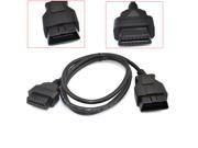 iKKEGOL 5ft 150cm 1.5M ODB II ODB2 16 Pin Auto Car Mable to Female Extension Cable Diagnostic Extender