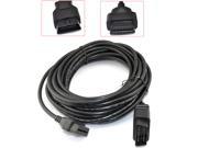 iKKEGOL 33ft Feet 10M OBD 2 II 16 Pin Car Male to Female Extension Cable Wired Diagnostic Extender