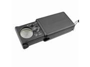 iKKEGOL Mini Illuminated 30X 60X Jewelers Magnifier with LED UV Light Jewelry Eye Glass Magnifier Loupe Lens