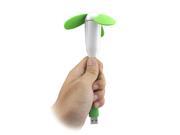 Mini Fashionable Portable Bamboo Dragonfly USB Fan Cooler for Laptop Power Bank Green