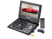 iKKEGOL 9 LCD Portable DVD Player Remote Car Charger DIVX USB SD Game Movie Game MP4 Black