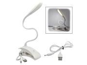 USB Touch Sensor Adjustable LED Light Clip On Clamp Desk Table Bed Reading Lamp