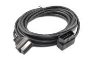 iKKEGOL 16ft Feet 5M OBD II OBD2 16 Pin Right Angle Male to Female Splitter Extension Cable Car Diagnostic Extender Cord Adapter