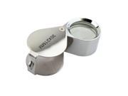 iKKEGOL 30 X 21mm Glass Jeweler Loupe Loop Eye Magnifier Magnifying Magnifier Metal Body Silver
