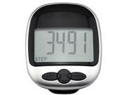 iKKEGOL LCD Run Step Pedometer Walking Mile Kilometer Calorie Distance Counter Fitness Sports Exercises Black