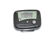 iKKEGOL Pedometer in Exercise Fitness Sports LCD Running step distance Walking Calorie Counter Black