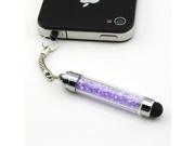 Hot Stylish Mini Crystal Bling Capacitive Touch Screen Stylus Pen For iPhone iPad Sumsung Purple