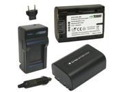 Wasabi Power Battery 2 Pack and Charger for Sony NP FW50 and Sony Alpha 7